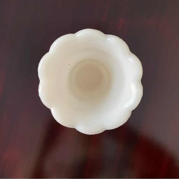 Milk Glass Rose Bud Vase 9” - Picture 4 of 8